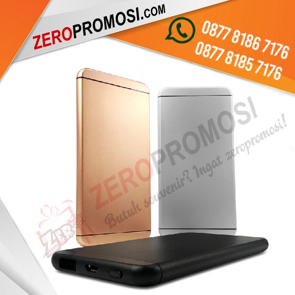 Powerbank Promosi Tipe P50AL06 Metal Slim Iphone 5000mAh