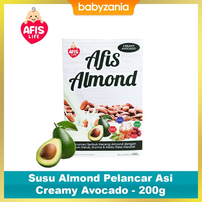 Afis Life Susu Almond Pelancar Asi 200gr - Creamy Avocado / Alpukat