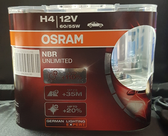 Bohlam Lampu OSRAM NBR Unlimited H4 60/55 Watt