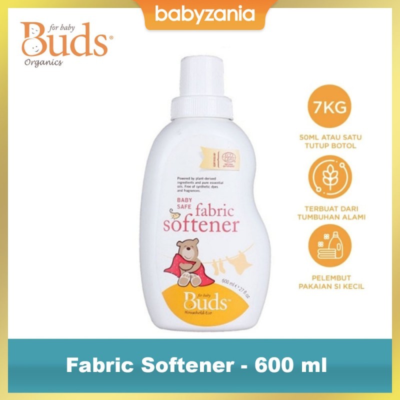 Buds Organics Baby Safe Fabric Softener Pelembut Pakaian Bayi - 600 ml