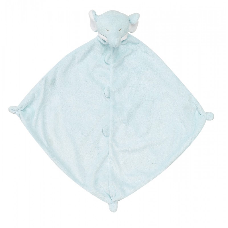 Angel Dear Baby Mini Blankie Selimut Bayi 33 x 33 cm - Blue Elephant