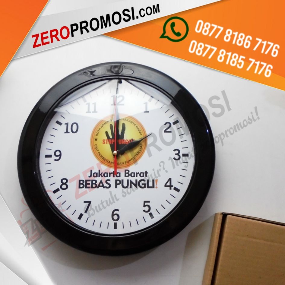 Souvenir Jam Dinding Plastik Ogana Kokoh Kode 8888