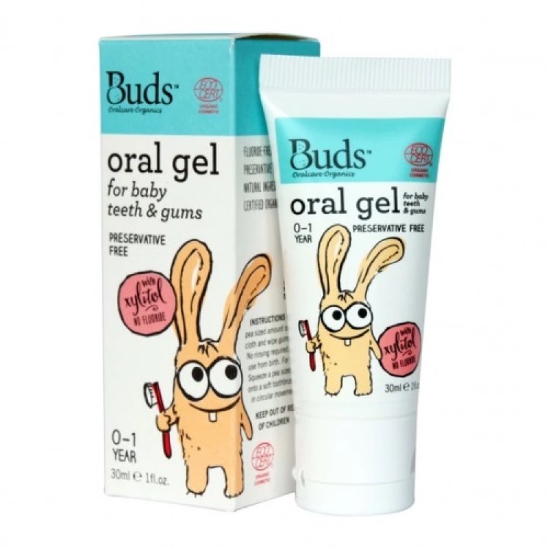 Buds Oralcare Organics Oral Gel for Baby Teeth and Gums (0 - 1 Year) - 30ml