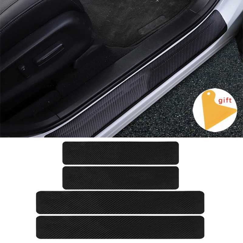 Anti-Scratch Carbon Fiber Vinyl Automotive Sticker 4PCS – Stiker Mobil Anti Gores Carbon Fiber 4PCS