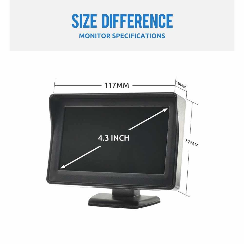 4.3 Inch Automobile Rear View Monitor – Monitor Parkir Mobil 4.3 Inch