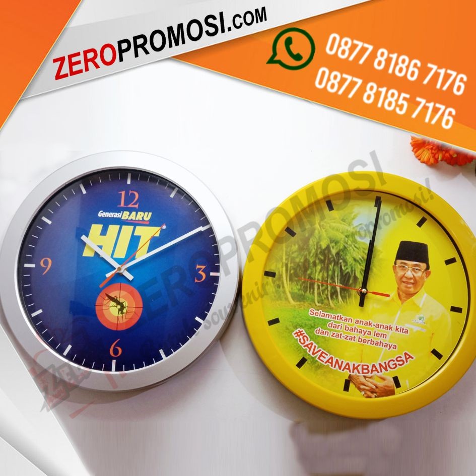 Jam Dinding Promosi Kode 3278 H Custom Murah Untuk Souvenir