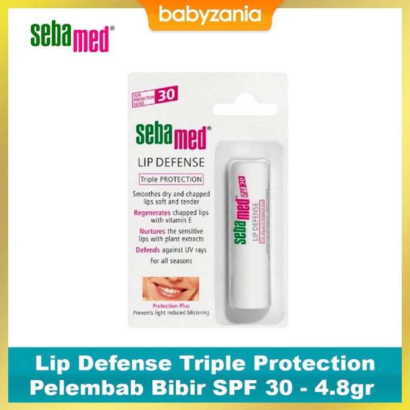 Sebamed Lip Defense Triple Protection Pelembab Bibir SPF 30 - 4.8gr