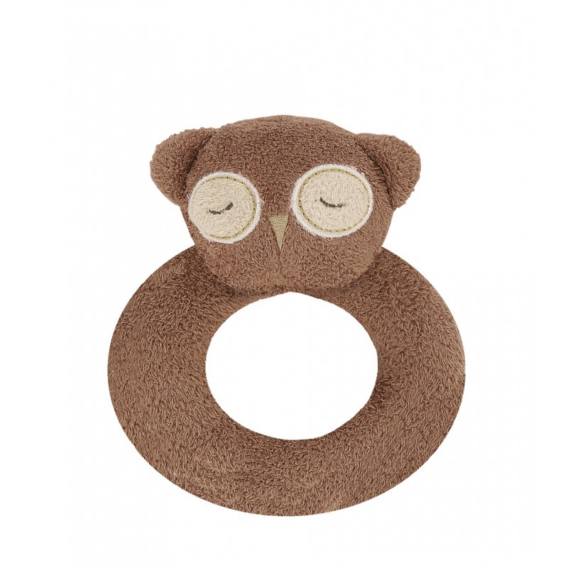 Angel Dear Baby Ring Rattle Mainan Bayi - Owl