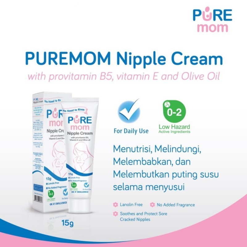 Pure Mom Nipple Cream - 15 gr