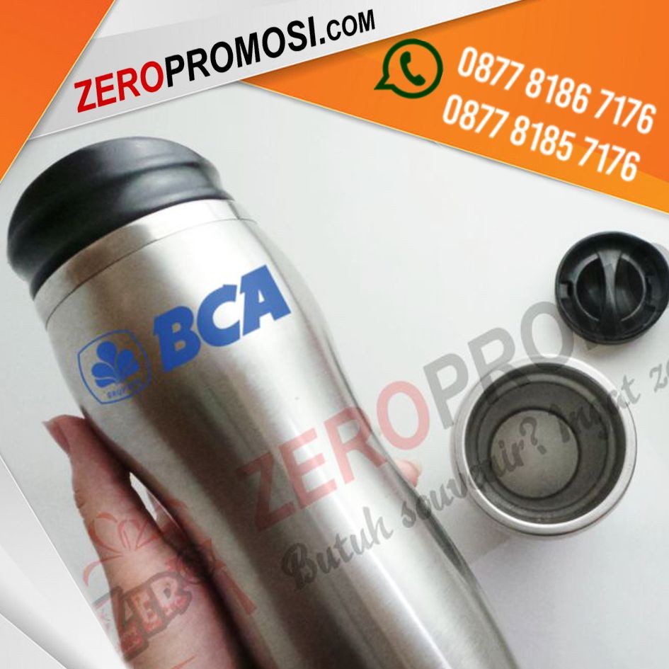 Souvenir Eksklusif Tumbler Promosi Sport Stainless BT-05 Cetak Logo