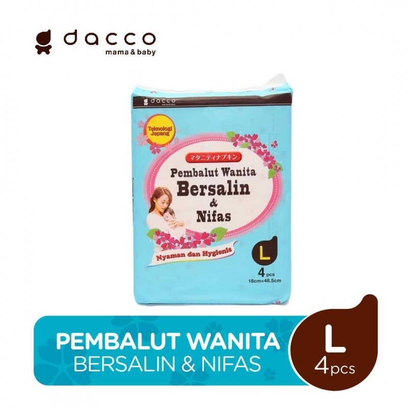 Dacco Pembalut Wanita Bersalin & Nifas size L - 4 Pcs