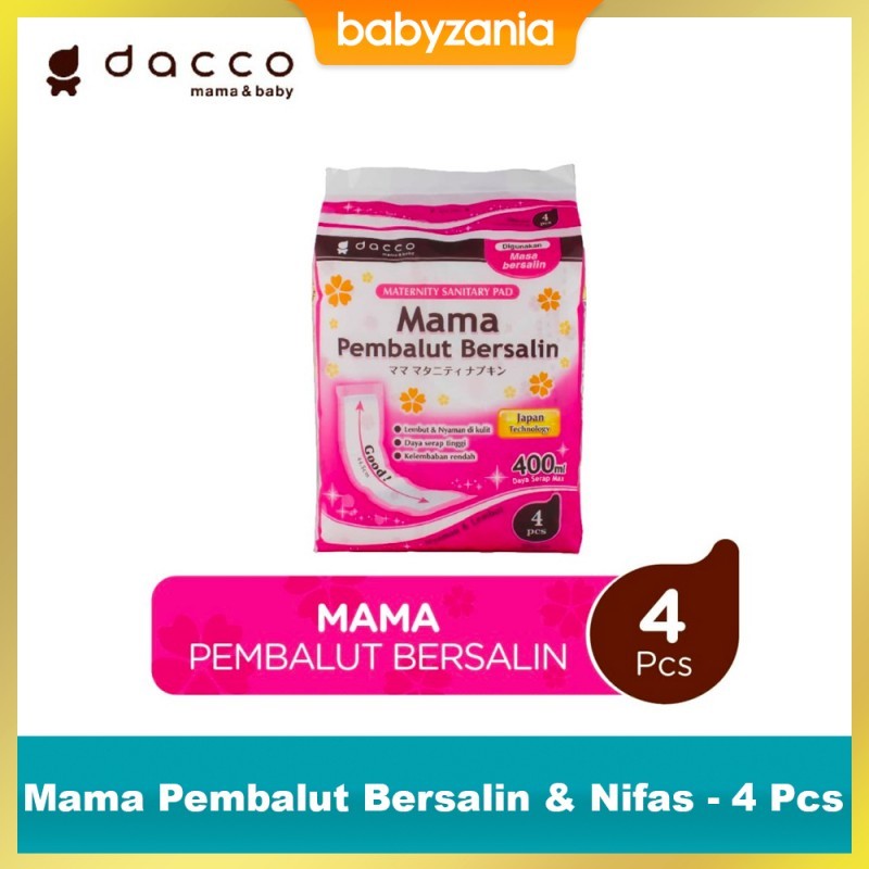 Dacco Mama Pembalut Bersalin & Nifas / Maternity Sanitary Pad - 4 Pcs