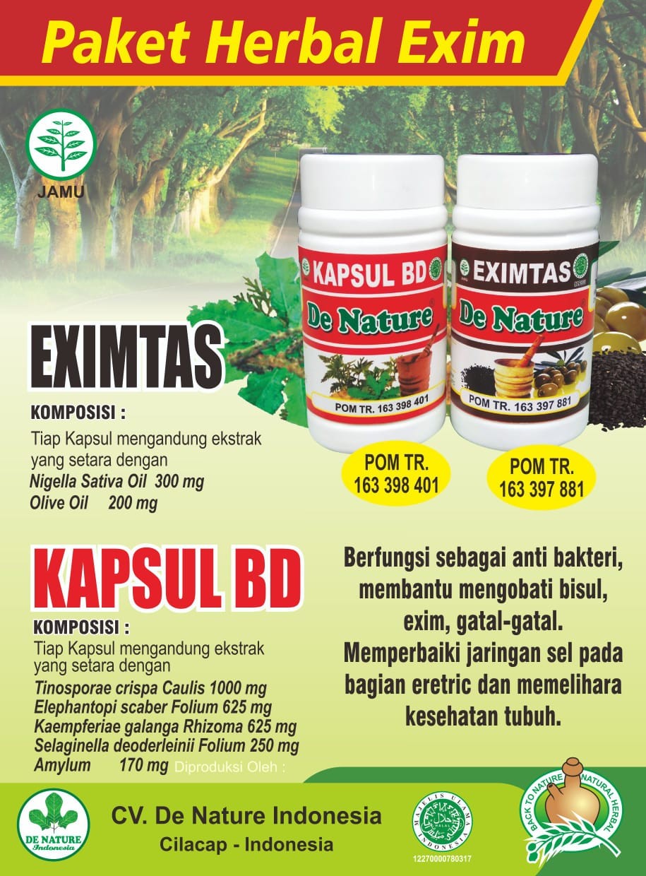 Herbal Eksim/Exim Basah, Eksim Kering, Eksim Atopik – Apotik Herbal De Nature