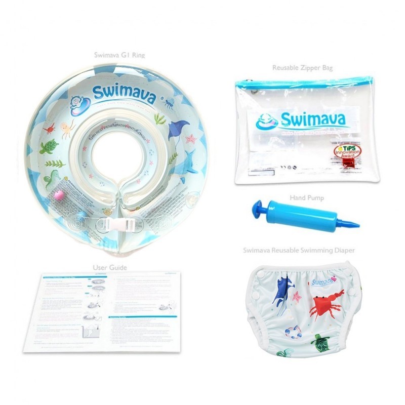 Swimava Baby Starter Ring & Diaper / Pelampung Bayi - Sea Life