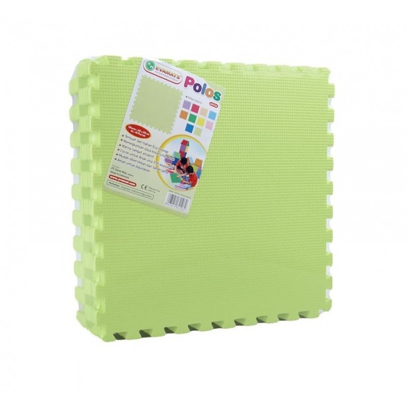 Evamats Puzzle Polos 30 x 30 - Light Green - 10 Pcs