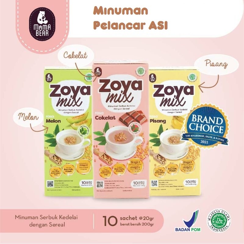 Mama Bear MamaBear Zoya Mix Pelancar Asi / ASI Booster isi 10 Sachet