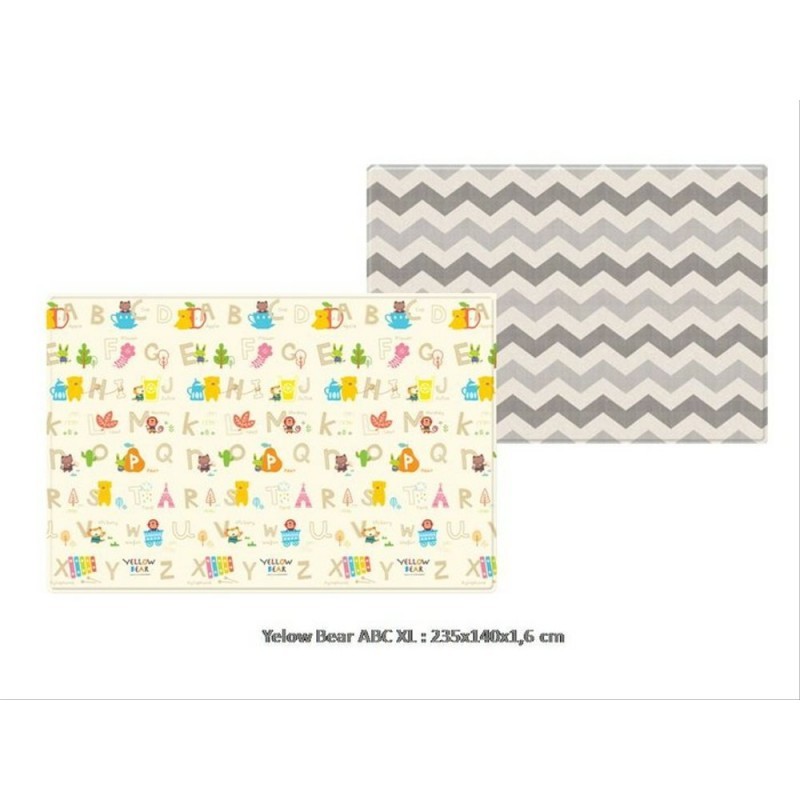 CobyHaus Playmat PVC Size XL (235x140x1.6cm) - YB Indian ABC & Zig Zag