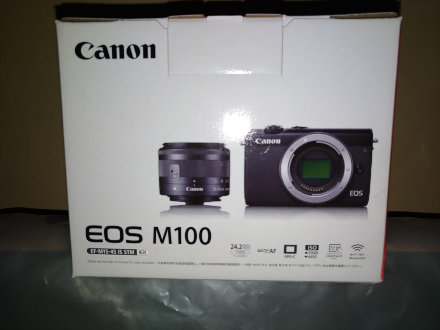 Kamera Canon EOS M100 EF-M 15-45 IS STM Kit, Garansi Datascrip