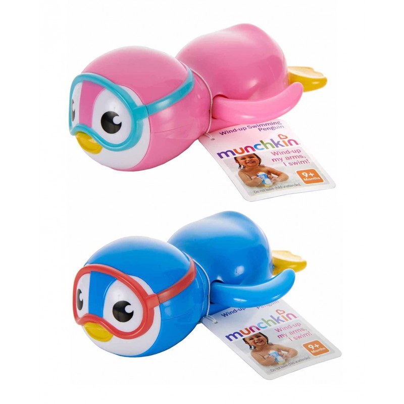 Munchkin Wind-Up Swimming Penguin Bath Toy Mainan Mandi Bayi