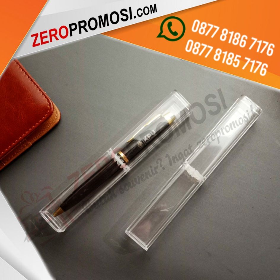 Kemasan Kotak Mika Packaging Souvenir Pulpen Custom