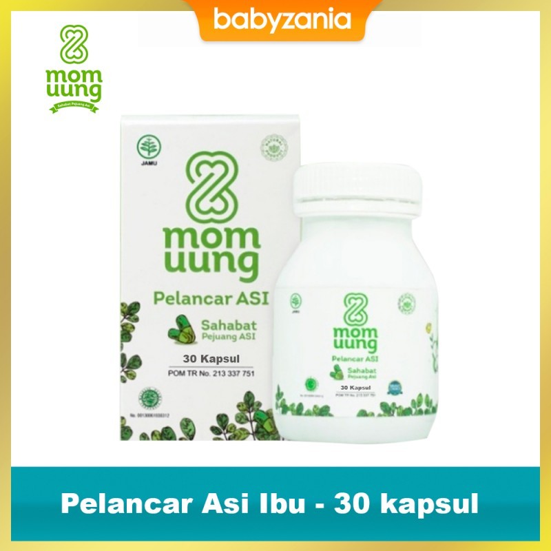 Mom Uung Asi Booster Pelancar Asi Herbal BPOM Halal - Isi 30 kapsul