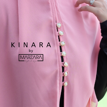 Khimar Kinara – Khimar Pink Syar’i Cantik