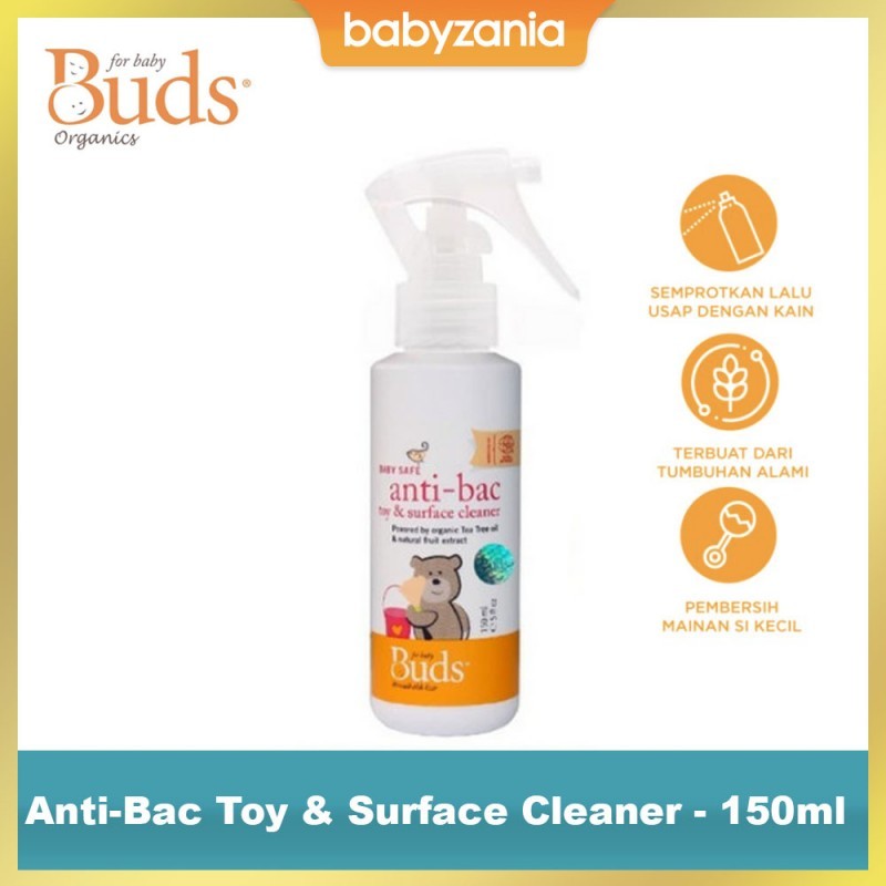 Buds Organics Baby Safe Anti Bacterial Toy & Surface Cleaner - 150 ml